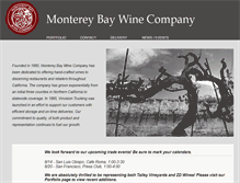 Tablet Screenshot of mbwines.com